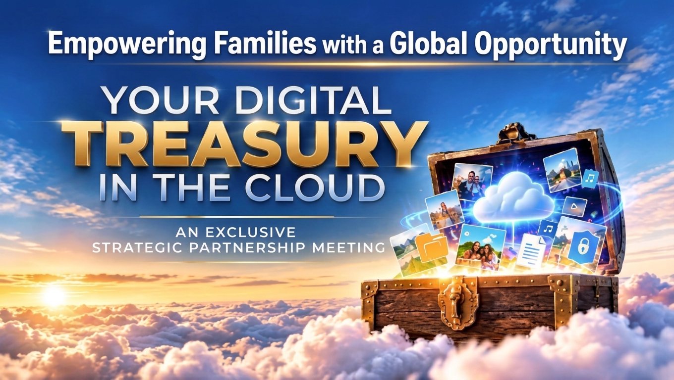 Empowering Families with a Global Opportunity: Your Digital Treasury in the Cloud, an exclusive strategic partnership meeting